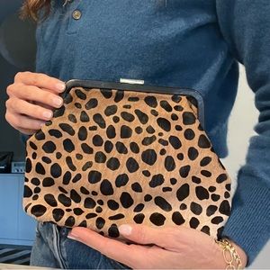 Clare V cheetah (pony hair) bag